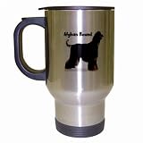 Afghan Hound Black Travel Mug