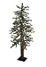 4' Pre-Lit Snowy Flocked Alpine Artificial Christmas Tree - Clear Lights