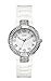 GUESS Women's U95198L1 Status-In-The-Round Crystal White Watch