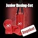 Junior Boxing-Set, gefüllter Boxsack - 1 Paar Boxhandschuhe
