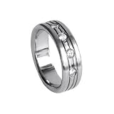SilberDream Titan Herren Ring Unisex Fingerring f�r M�nner und Damen geeigneter Schmuck Titanring RXT404von "SilberDream"