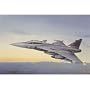 Saab JAS 39A Gripen Swedish AF 1-48 Model Airplane by Italeri