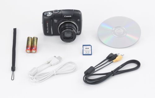 Canon Powershot SX110IS 9MP Digital Camera with 10x Optical Image Stabilized Zoom (Black) image