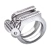 Jewelry : Freedom Double Handcuff Ring with 1 Diamond by Nomination Charms