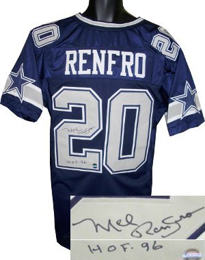 Mel Renfro Signed Dallas Cowboys Jersey - HOF 96