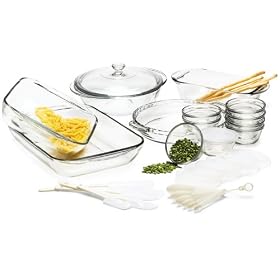 34 - Pc. Anchor Hocking Expression Bakeware Set by Anchor Hocking