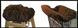 Shopping Cart / High Chair Seat Covers (Chocolate Minky)