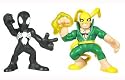 Marvel Superhero Squad Series 14 Mini 3 Inch Figure 2-Pack Black Costume Spider-Man and Iron Fist