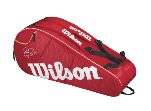 wilson federer team 6 pack tennis bag