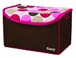 Sassy Soft Sided Toy Organizer, Pink Mod