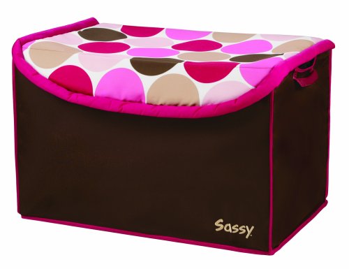 Sassy Soft Sided Toy Organizer, Pink Mod