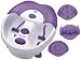 Scholl DRFB7130VUK Party Feet Foot Spa With Free Pair of Scholl Starlight Party Feet - Purple & White