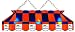 Imperial Denver Broncos Licensed 40-Inch Rectangular Stained Glass Billiard Table Light