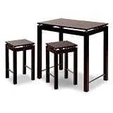 Review Stacks and Stacks 92734 / 3 pc Kitchen Island Set, Chrome (Espresso) (34