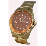 Croton Automatic Diver Mens Watch Autumn Brown Dial by Croton