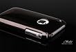 Apple iPhone 3G Metallic Slim Fit Case & Mirror Screen Protection - Merlot