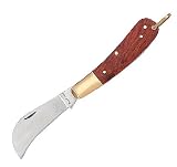 Fury Hawkbill Folding Pocket Knife with Brass Shackle, 4.5-Inch