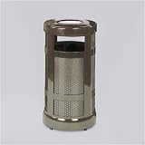Ash/Trash Receptacle, 17 Gallon, 2 Opening, 18x34, Black URIA17SUBK