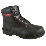 Blackrock Ultimate Black Leather Work Safety Boots With Steel Toe Caps And Midsole