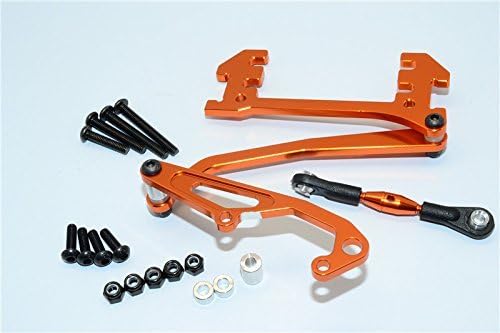GPM RACING SCX024A-OR ALLOY SERVO MOUNT WITH PANHARD BAR - 1SET 1/10 RC AXIAL RACING SCX-10 ROCK CRALWER