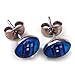 TV Inspired Blue Tardis 8mm Stainless Steel Stud Earrings