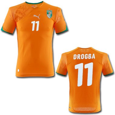 Elfenbeinküste Drogba Trikot Home 2010, Größe: XL