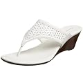 Bandolino Women's Weslia Sandal,White/White Leather,6.5 M US