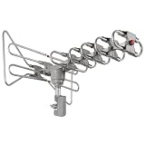 Quantum Fx Ant-104 35db Outdoor Rotary High Gain Vhf/uhf/fm/hd Antenna with Remote Control
