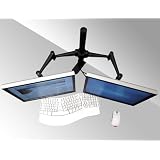 Dual LCD Monitor Desk Clamp Stand, Holds up to 23 in. Monitors