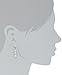 1928 Jewelry Silver Tone Crystal Filigree Drop Earrings