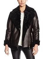 BORBONESE Cazadora Piel (Café / Negro)