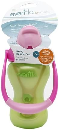 Evenflo Bebek Swing Handle Straw Cup, Green 8oz (2 pk)