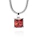 Rafaela Donata Argento Classico Damen-Anhänger  925 Sterlingsilber Zirkonia kirschrot 60800044