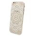 iPhone 6 Case, iPhone 6s Case, JAHOLAN TPU Silicone Gel Soft Bumper Clear Case Cover for Iphone 6 6S (Henna Series Full Mandala Floral Dream Catcher)