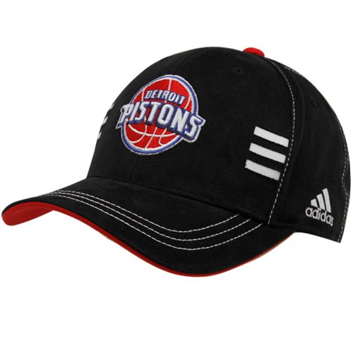adidas Detroit Pistons Black Official Team Adjustable Hat