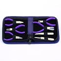 Beadsmith Tiny Mini Jewelry Tool Kit Pliers- 7 Pc Set with Case
