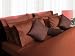 500 Thread Count Egyptian Cotton Sateen Extra Deep Pocket Sheet Set Queen Copper Coin