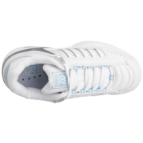 K-Swiss Women's Defier RS Trainer White/Blue Heaven Silver 91033-163-M 5 UK