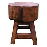 Groovy Stuff Teak Wood Stump Bar Stool - 18 Inch - Tf-267-18