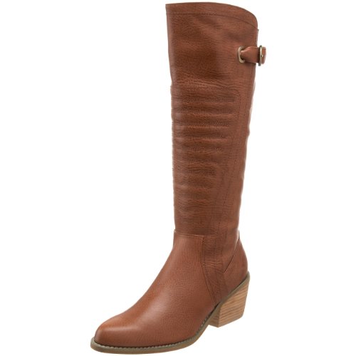 Envy Womens Corral Knee-High Boot,Cognac,7.5 M US