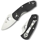 Spyderco Ambitious Black G-10 PlainEdge Knife