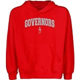 Austin Peay State Governors Youth Red Logo Arch Pullover Hoody