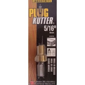 5 16 Plug Kutter Cutter 8mm Titanium Coated Tapered by Mibro