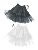Schwarz Rock Petticoat Unterrock Kleid Tüll