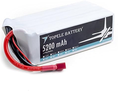 TOPELE H5200MA6SP22 Lipo Battery 6S 22.2V 5200MAH 40C rc Car Lipo Battery for Remote Control Models Quadcopters Boats Cars