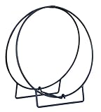 24in. Black Log Hoop - 1/2in. Solid Stock