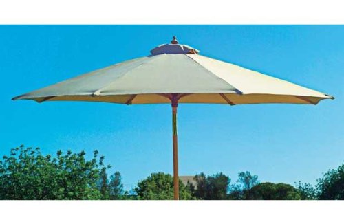 RICHMOND CREAM 2.7M PARASOL. FSC HARDWOOD. GARDEN 