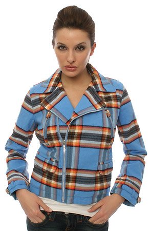  womens motorcycle jackets, women jackets, motorcycle jackets for women, The Motorcycle Jacket in Blue Plaid,Light Jackets for Women, motorcycle jackets, leather jacket