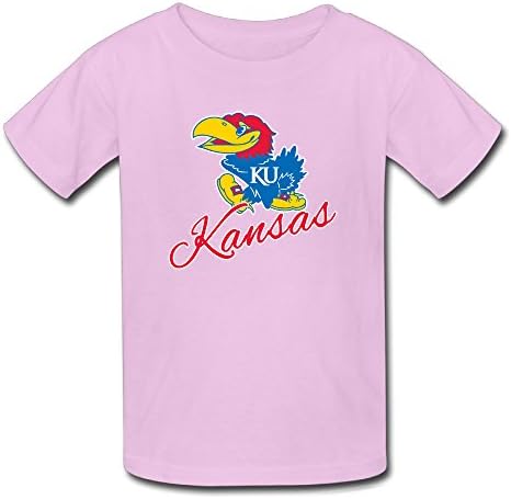 Youth's Kansas Jayhawks Classic Primary Logo Tee Pink