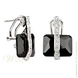 STUDIO 925: *BLACK DIAMOND CZ FIREBOLT EARRINGS*